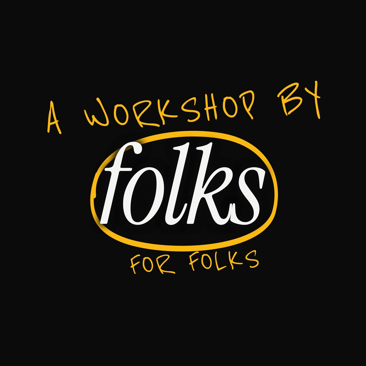 Logo del workshop: a workshop by folks for folks